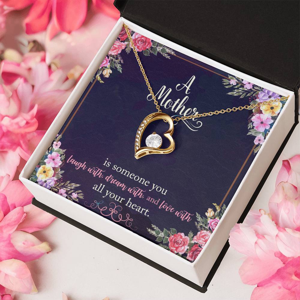 Gift For Mom With Message Card 1 Forever Love Necklace