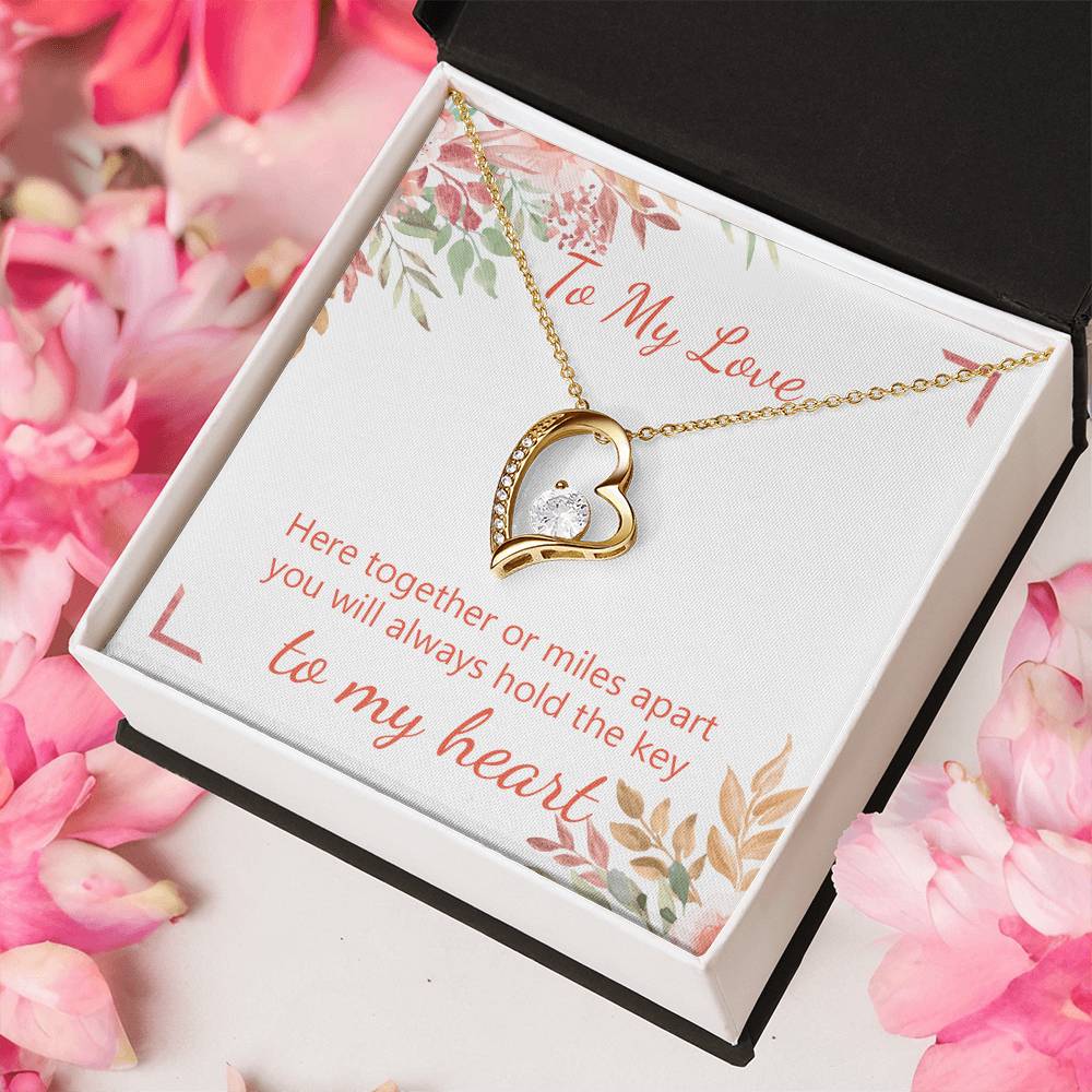 Key To My Heart Forever Love Necklace
