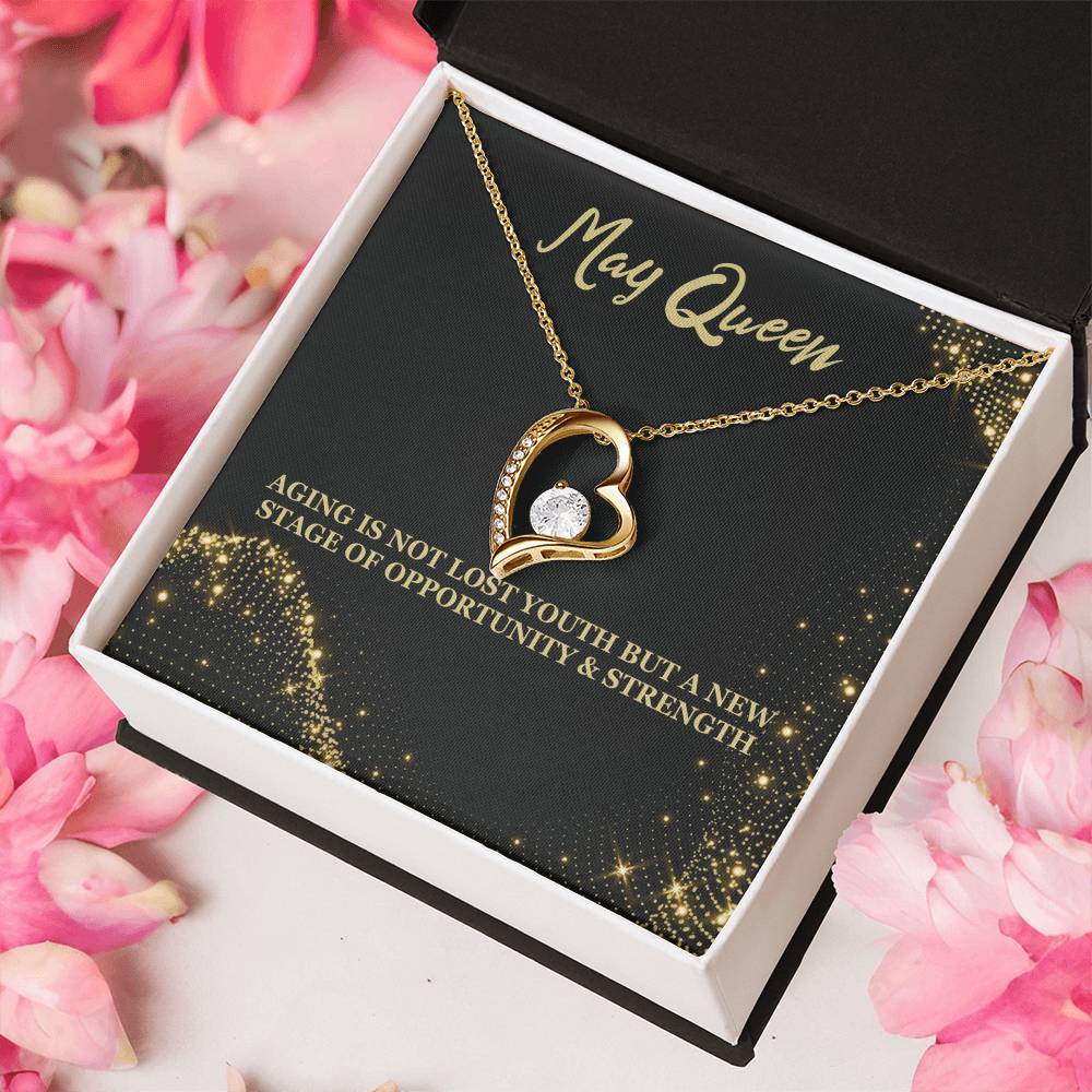 Born May Birthday Gift Forever Love Necklace