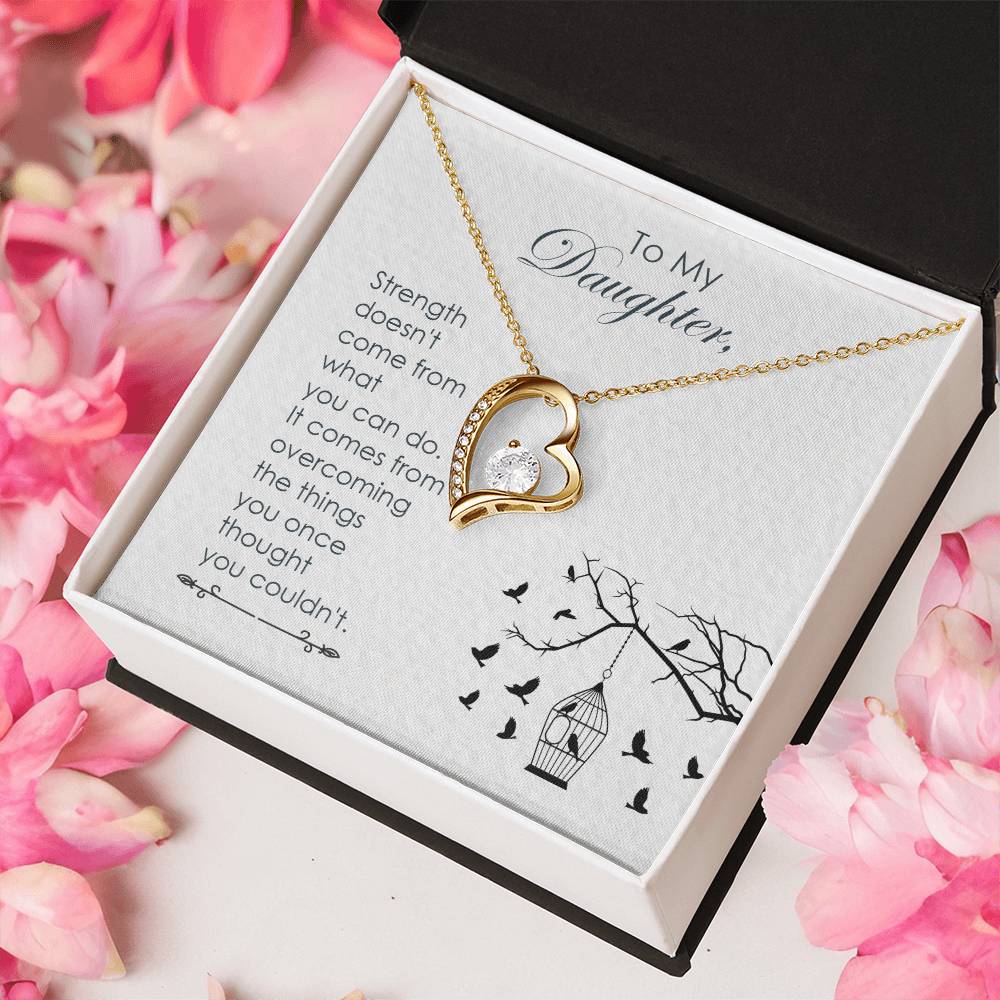 Mom To Daughter Gift Daughter Birthday Gift Daughter Jewelry Daughter Necklace Mom To Daughter Necklace Forever Love Necklace