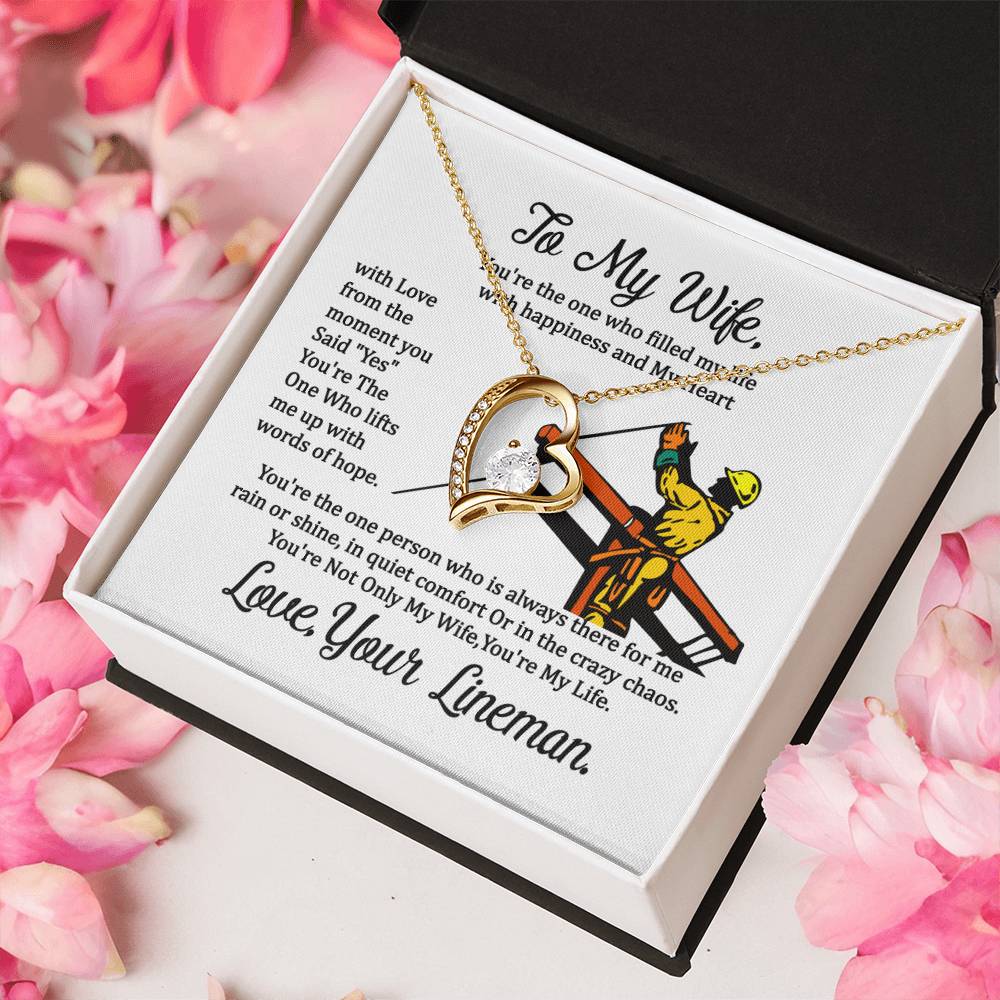 Lineman's Wife Forever Love Necklace