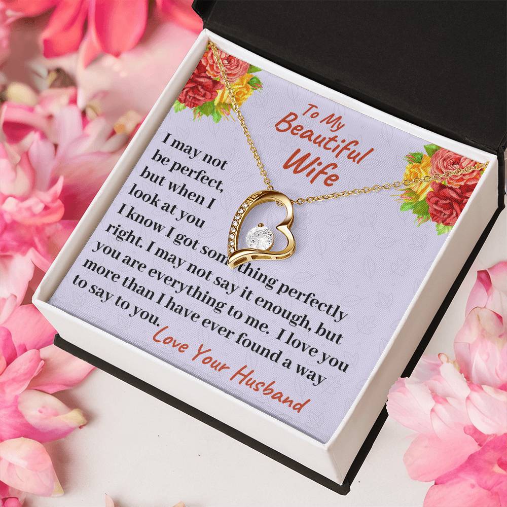 To My Beautiful Wife I Love You More Than I Have Ever Found A Way To Say It Necklace 1 Forever Love Necklace