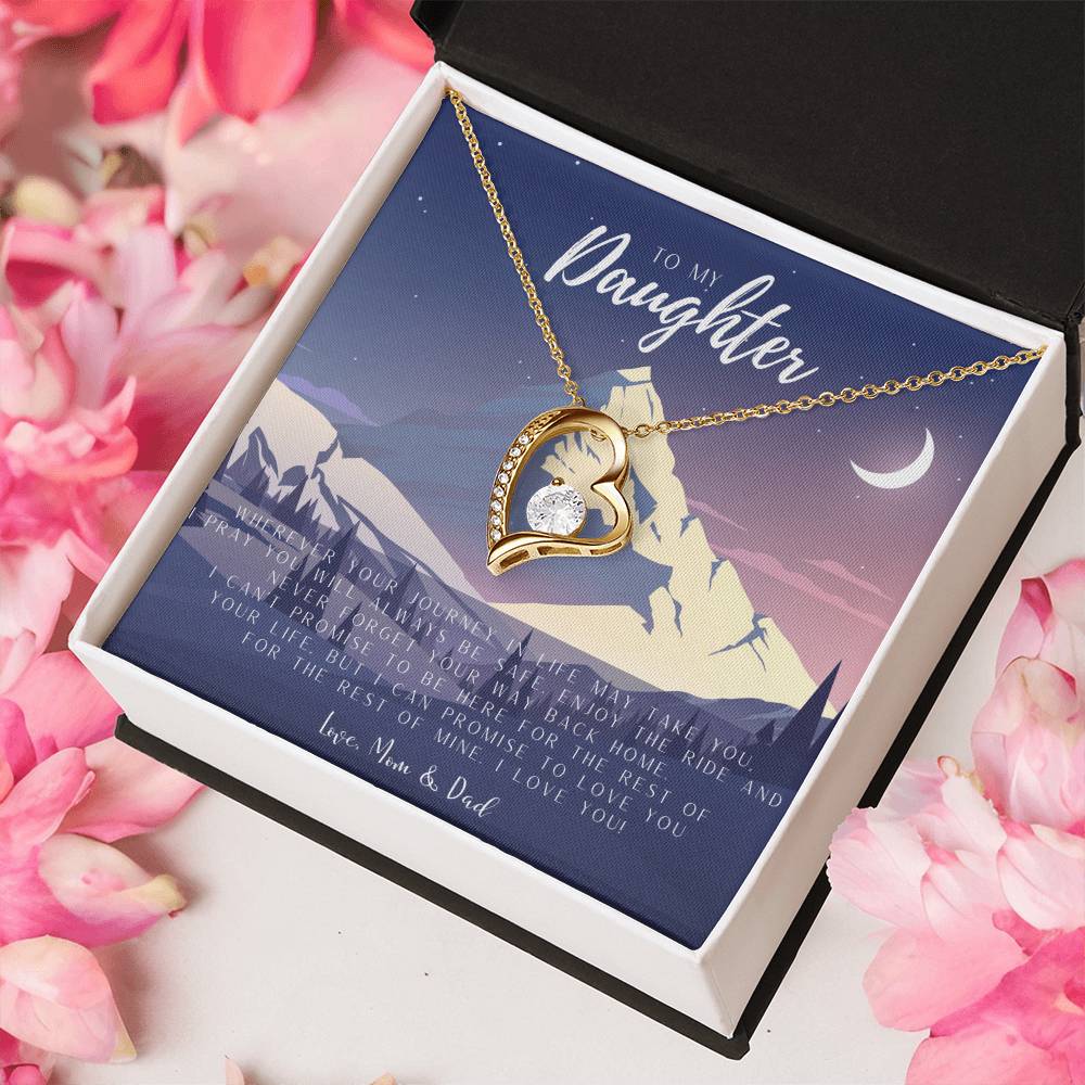 Daughter Mother's Day Gift To My Daughter Necklace From Mom Dad Grown Up Daughter Gift From Mom Gift For Daughter From Dad Mom Daughters Birthday Gift Forever Love Necklace