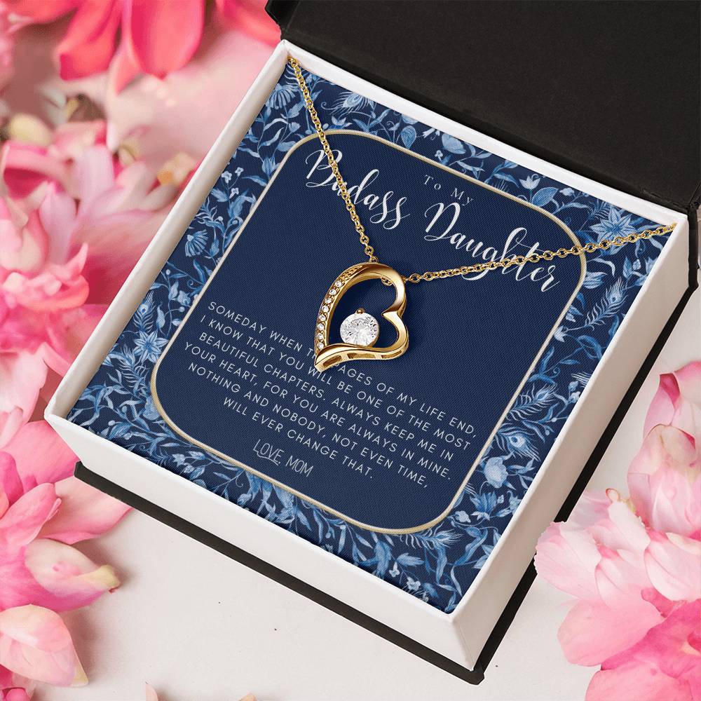 Badass Daughter Gift To My Daughter Necklace From Mom Grown Up Daughter Gift From Mom Gift For Daughter From Mom Forever Love Necklace