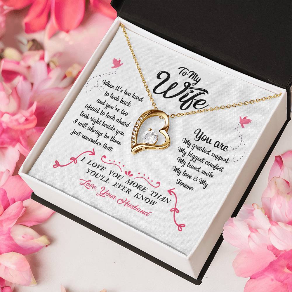 To My Wife You Are My Greatest Support Forever Love Necklace