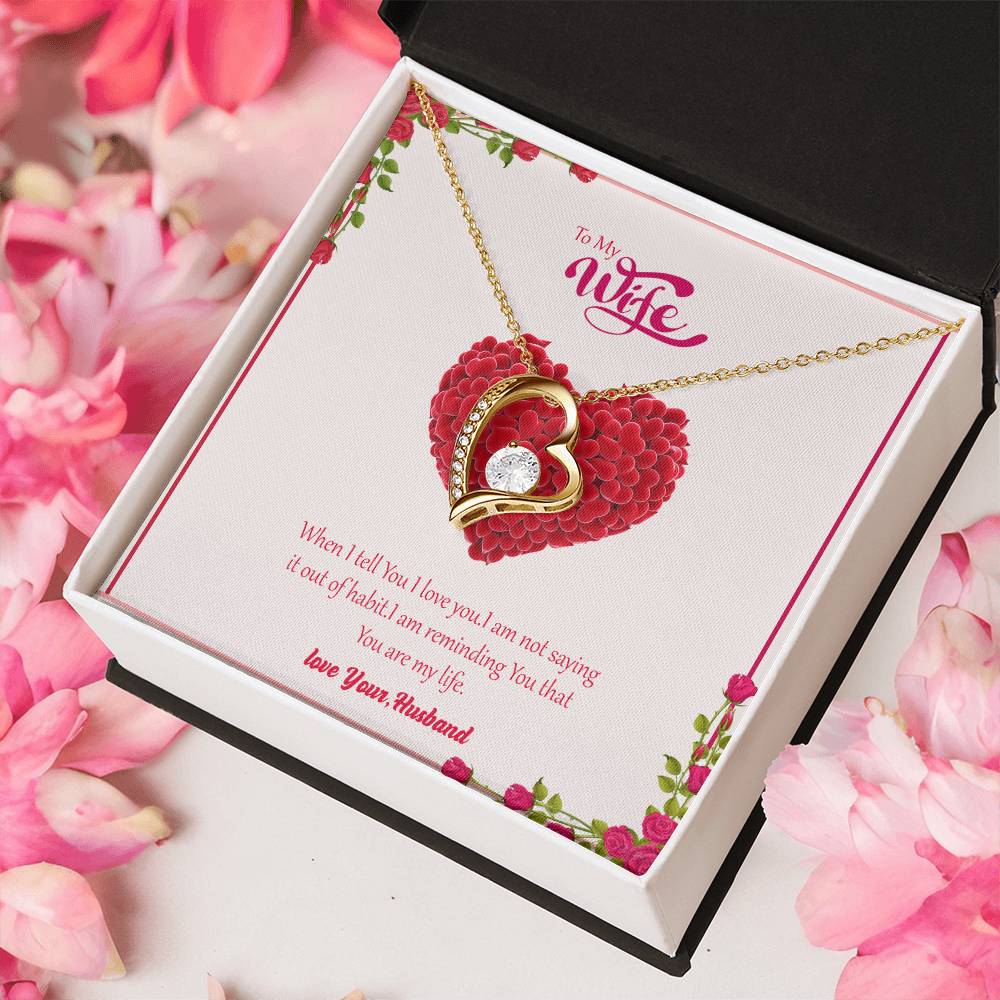 Gift For Wife You Are My Life Necklace 1 Forever Love Necklace