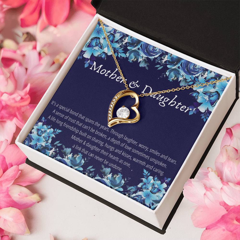 Mother & Daughter - Forever Necklace - A Link That Can Never Be Undone Forever Love Necklace