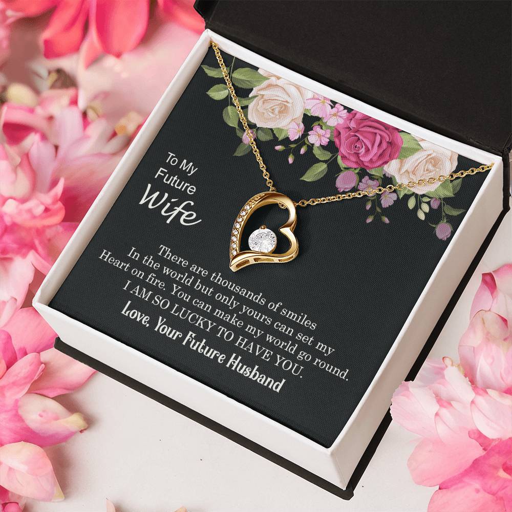 I Am So Lucky To Have You To Future Wife 1 Forever Love Necklace