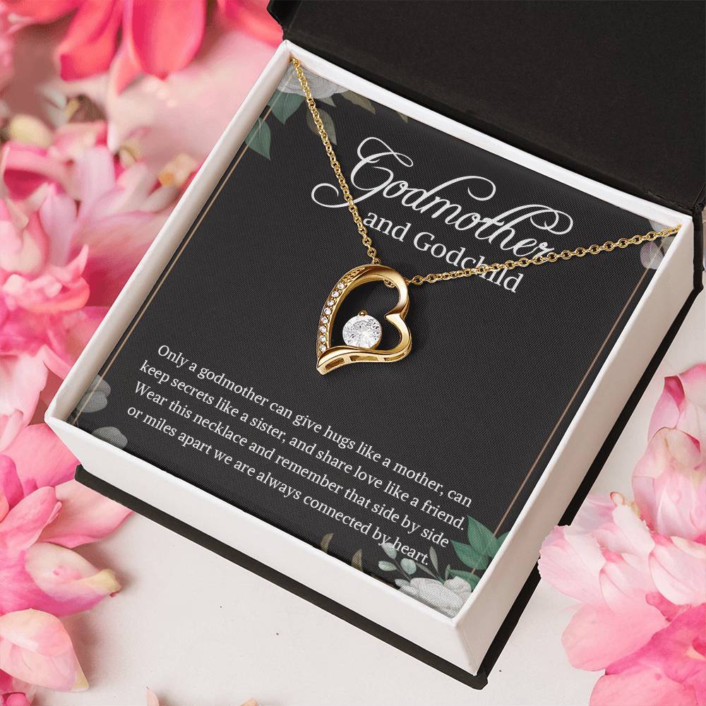 Godmother And Godchild Necklace Godmother & Goddaughter Necklace Gift Godmother And Godson Necklace Godmother Gift 1 Forever Love Necklace