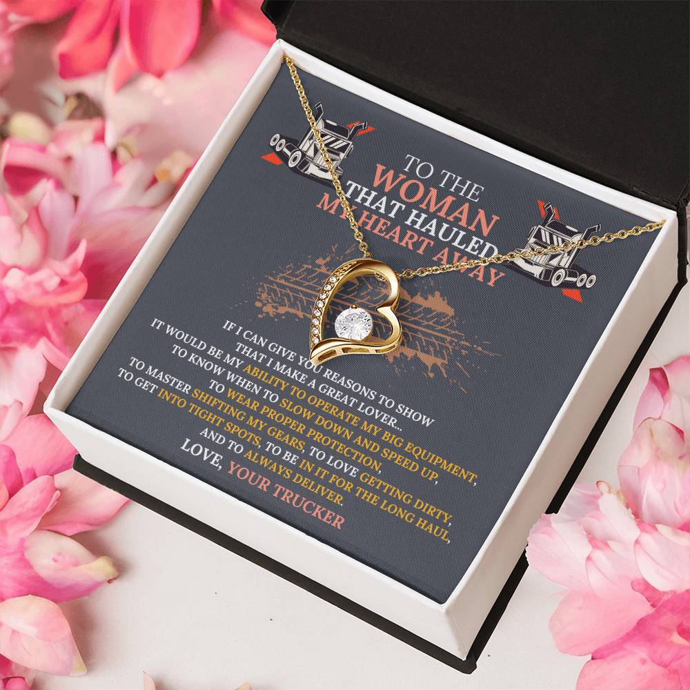 Why Truckers Are Great Lovers Necklace Gift... Forever Love Necklace