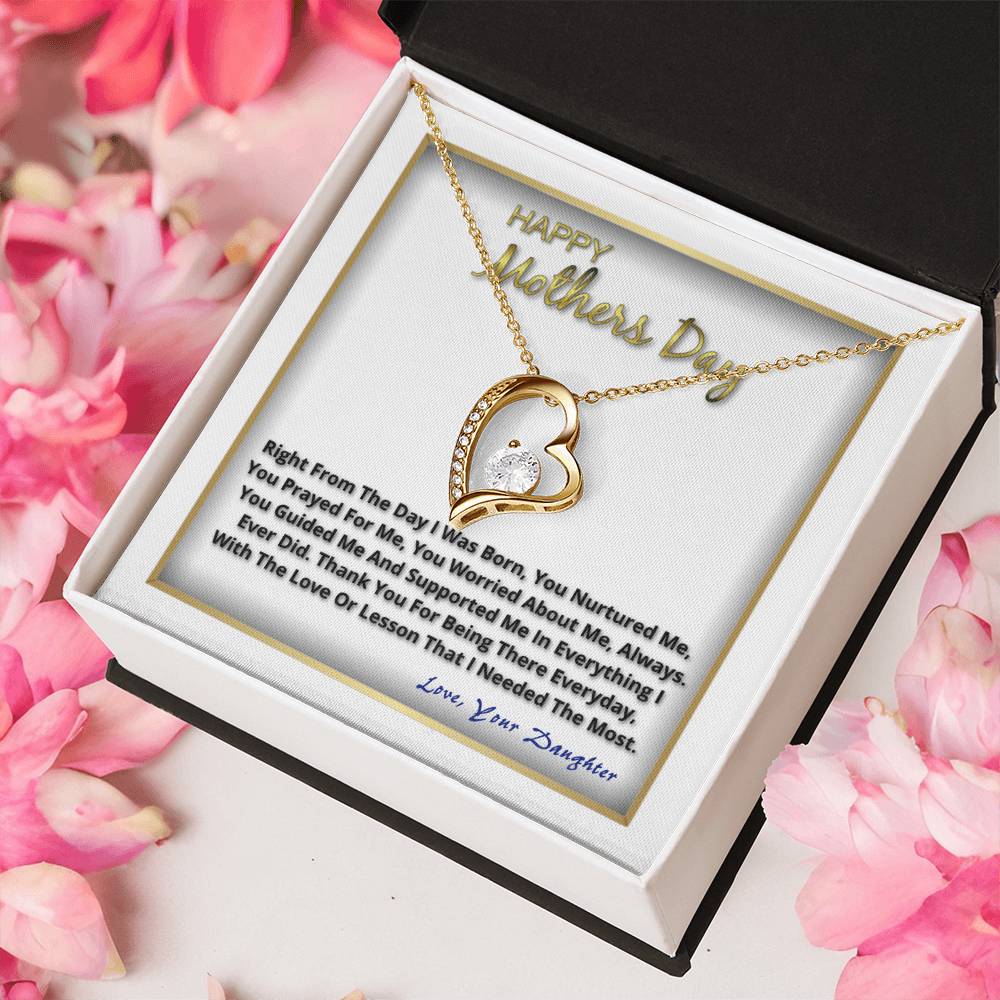Happy Mother's Day From Your Daughter Forever Love Necklace
