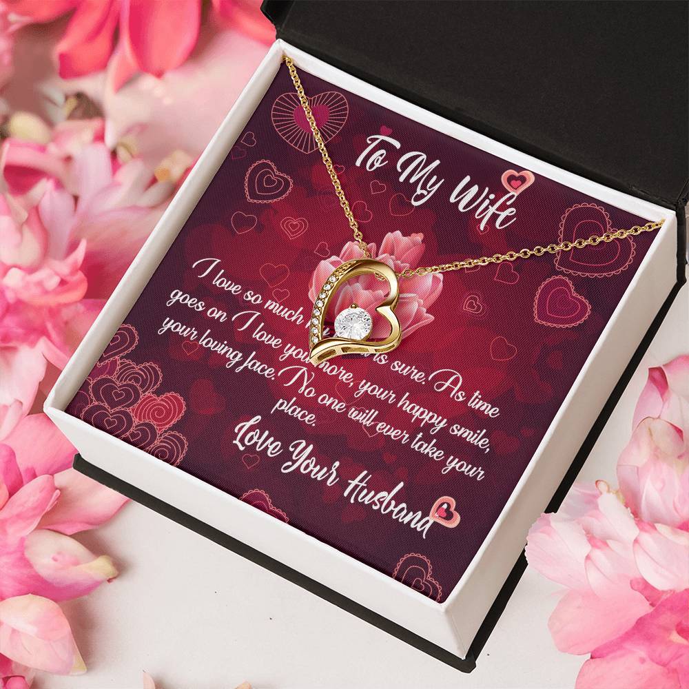 Husband To Wife - I Love So Much Forever Love Necklace Forever Love Necklace