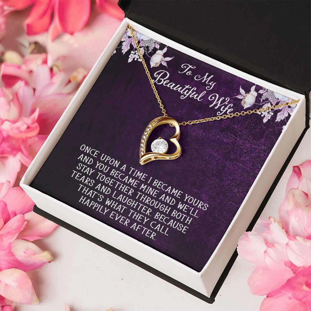 Forever Love Necklace For Wife With Free Message Card 1 Forever Love Necklace