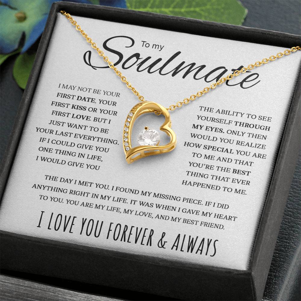To My Soulmate  My Life My Love My Best Friend  Forever Love Necklace Forever Love Necklace