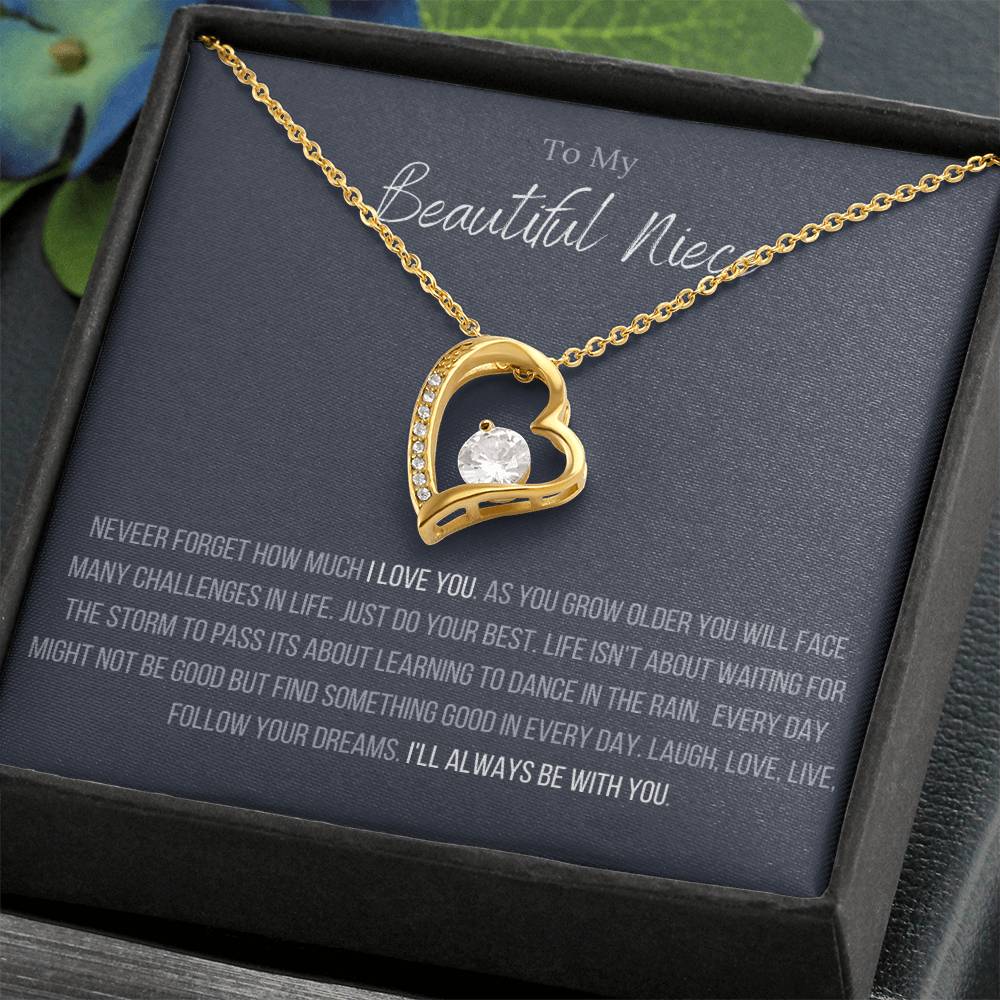 The Forever Love Necklace To My Niece Forever Love Necklace