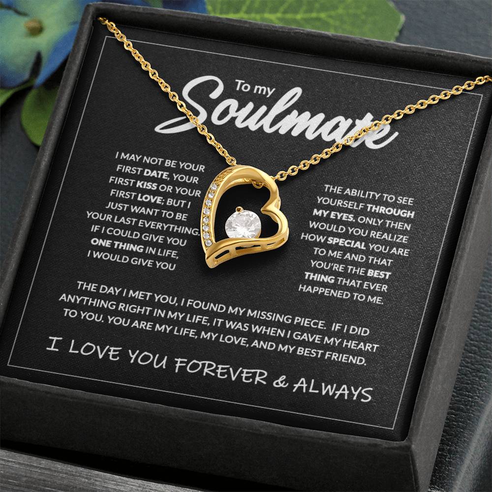 To My Soulmate - 14K Forever Necklace Forever Love Necklace