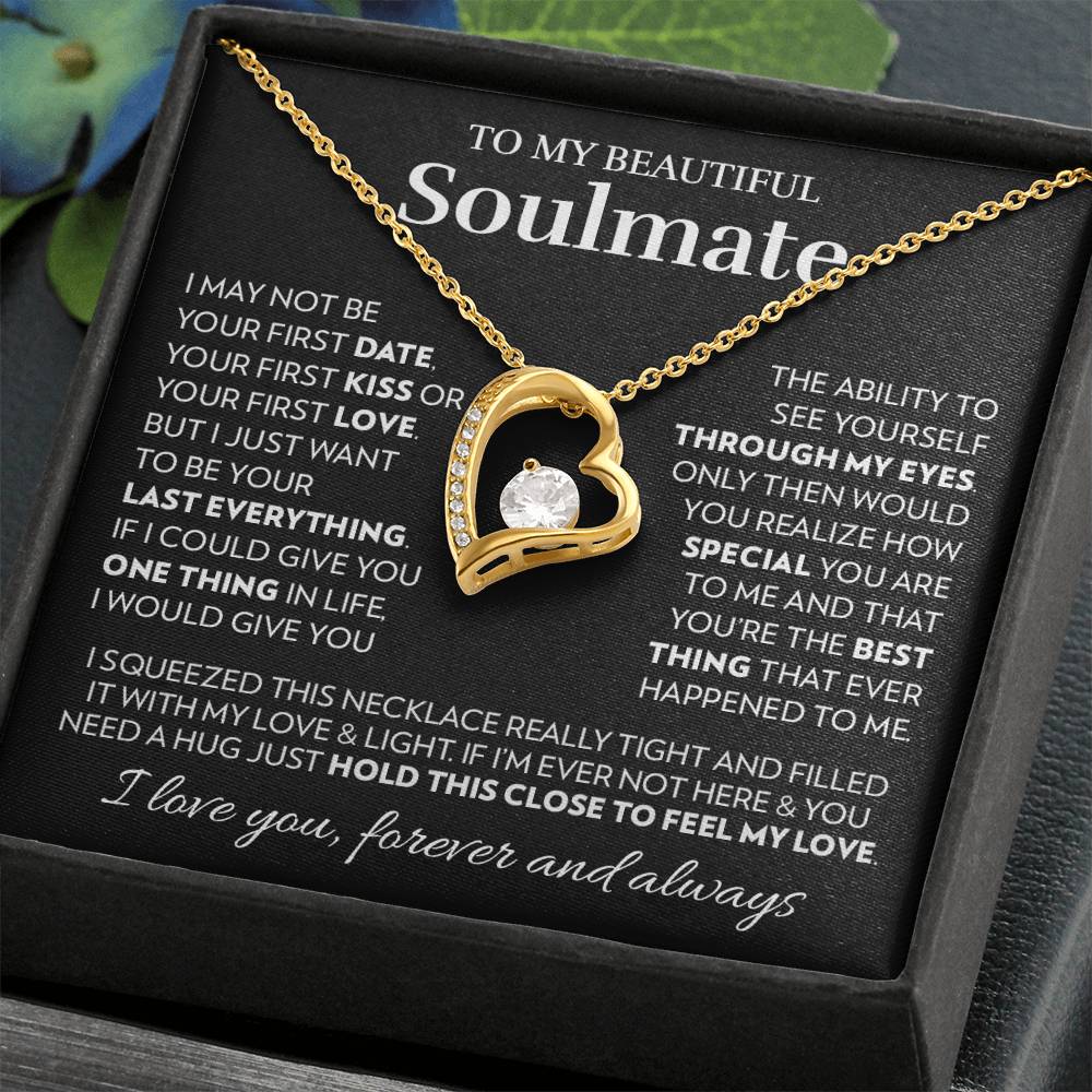 To My Soulmate - Feel My Love - Forever Love Necklace Forever Love Necklace