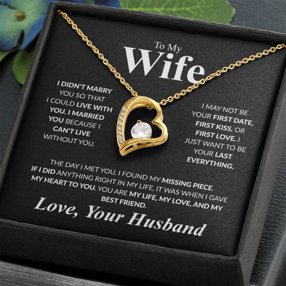 To My Wife Forever Love Necklace