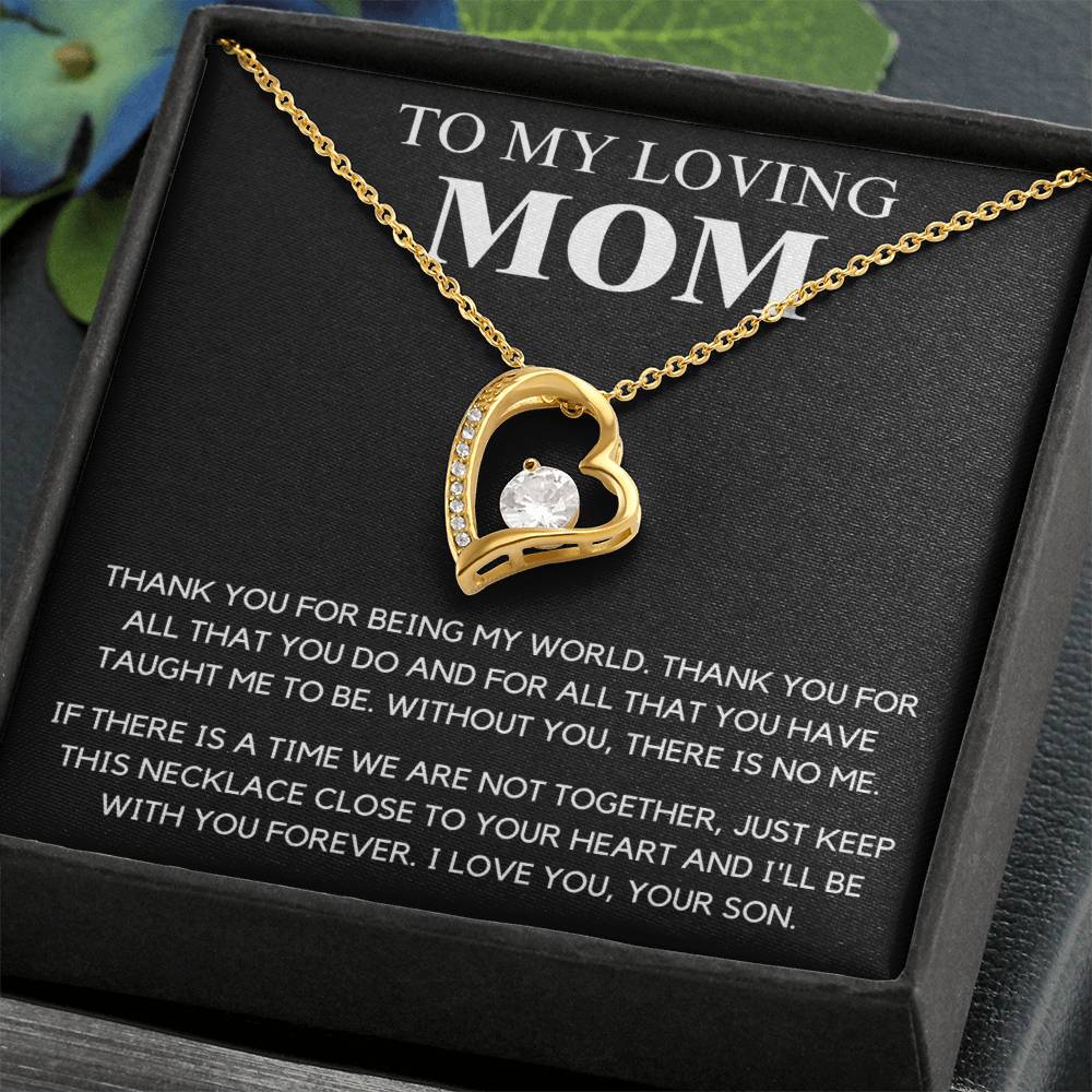 To My Mom  Thank You  Forever Love Forever Love Necklace