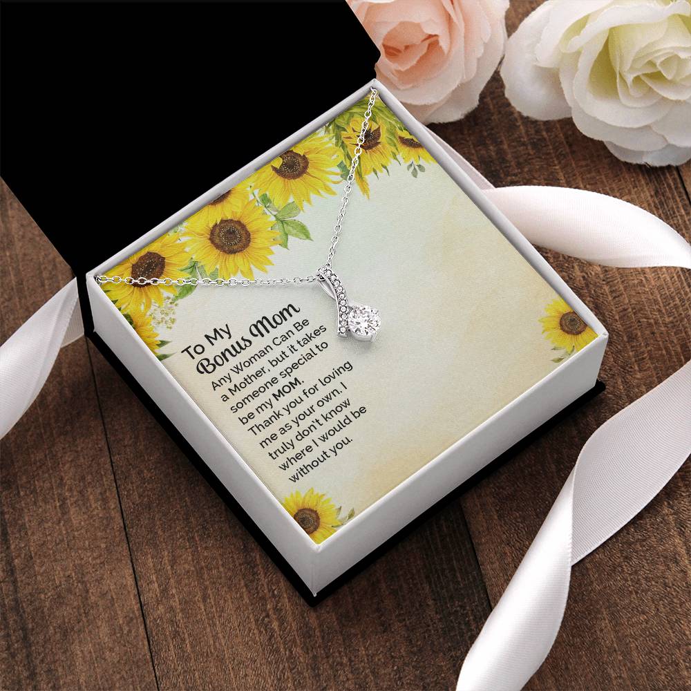 To My Bonus Mom - Alluring Beauty Necklace 1 Alluring Beauty Necklace