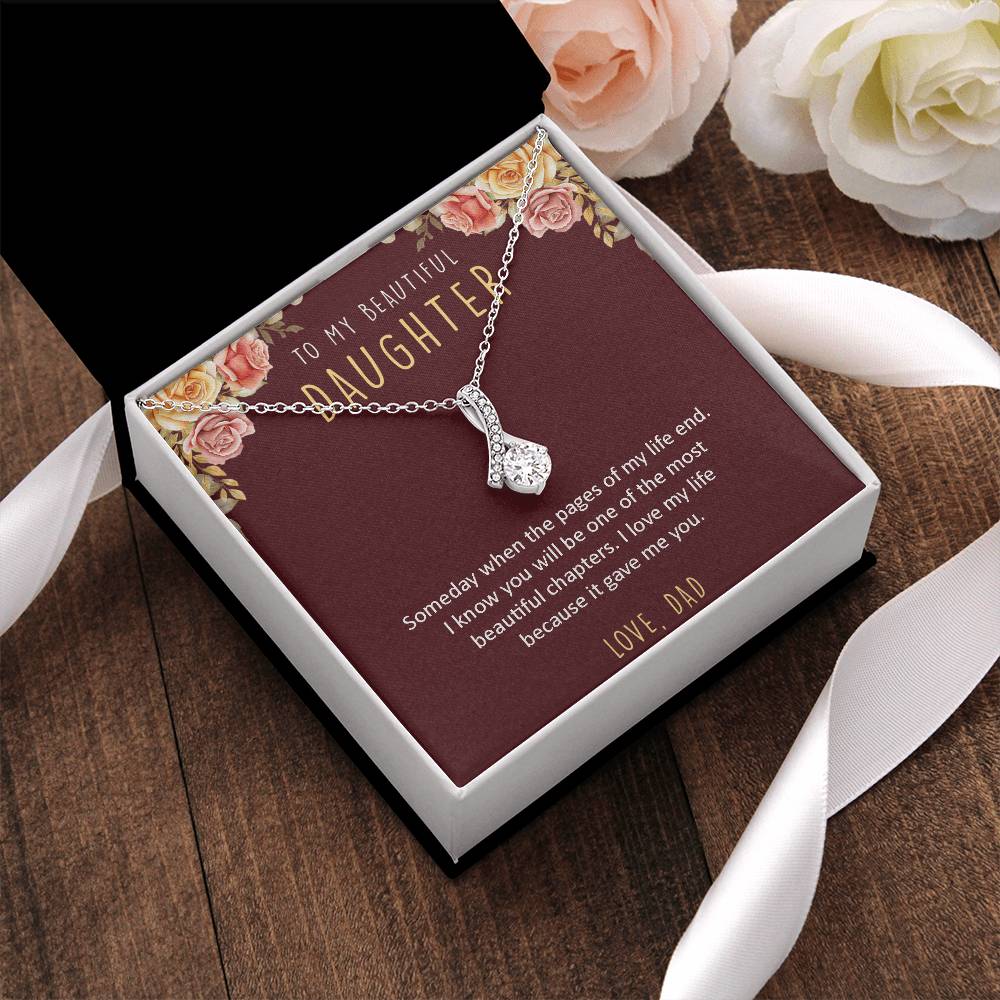 To My Beautiful Daughter - Necklace 1 Alluring Beauty Necklace