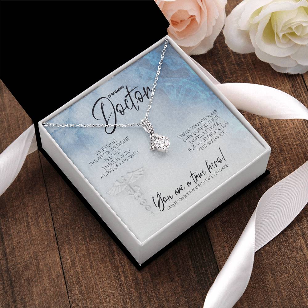 To An Amazing Doctor Sparkly Pendant Gift Alluring Beauty Necklace