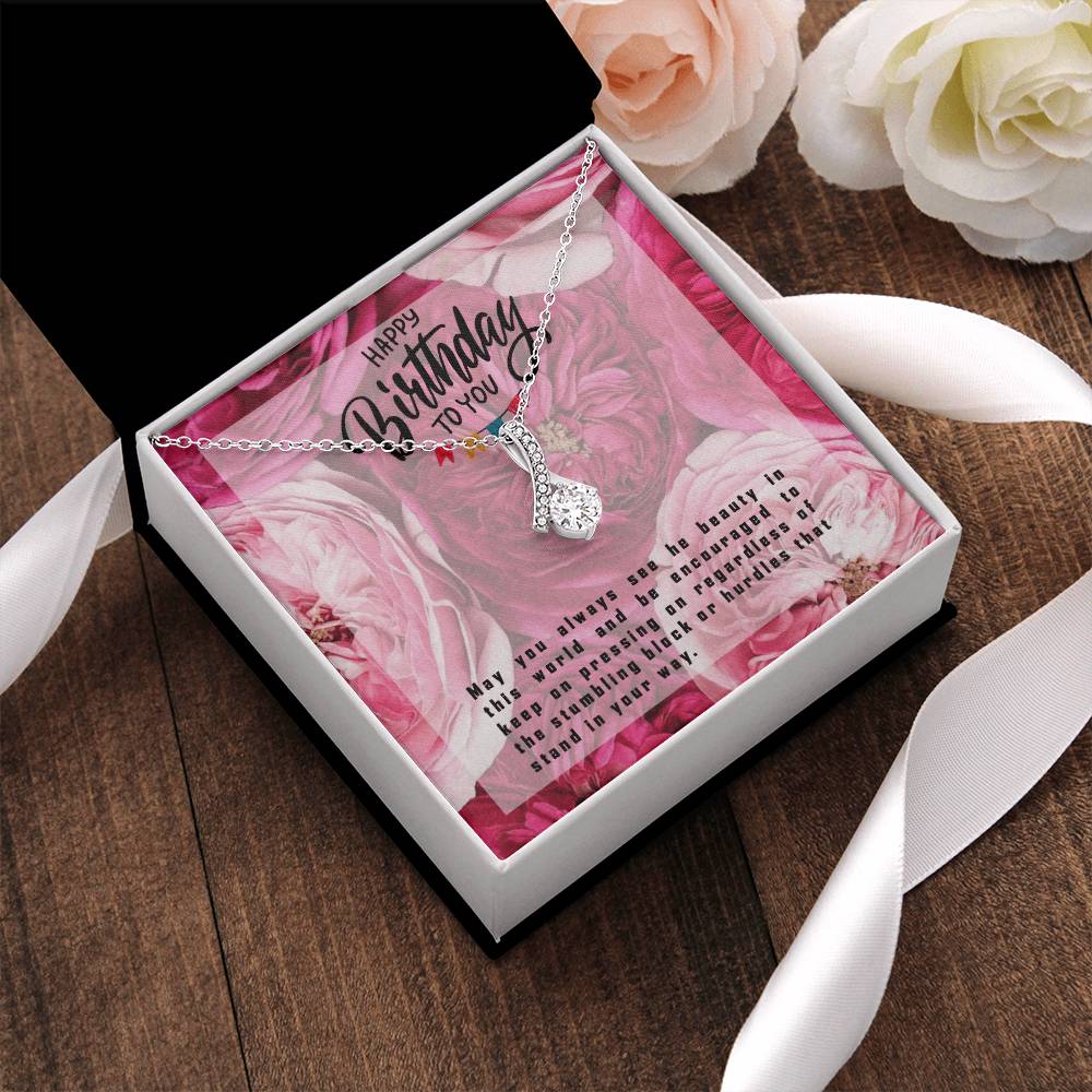 Personalised Happy Birthday Gift Box. Thinking Of You Happy Birthday Alluring Beauty Necklace