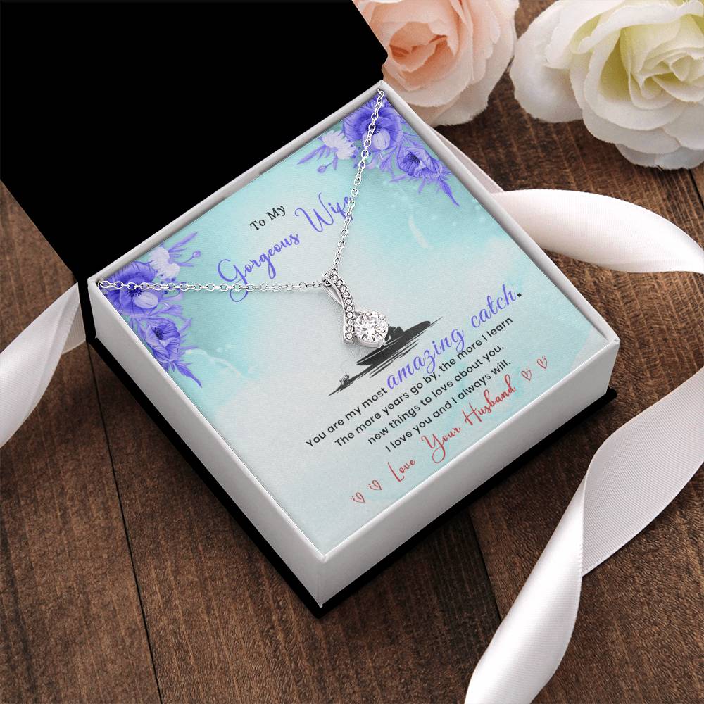 Gift From Fishing Husband Alluring Beauty Necklace