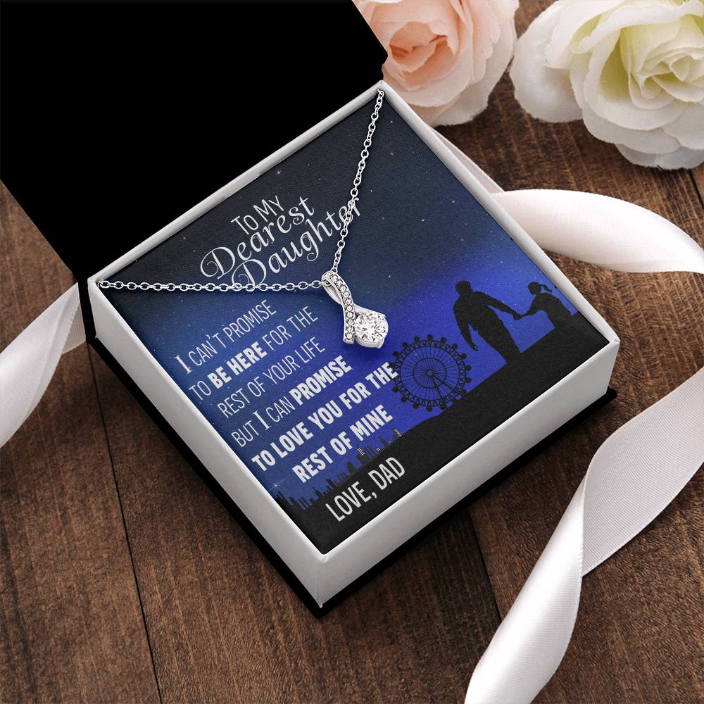 To My Daughter - Love You From Dad - Necklace Alluring Beauty Necklace