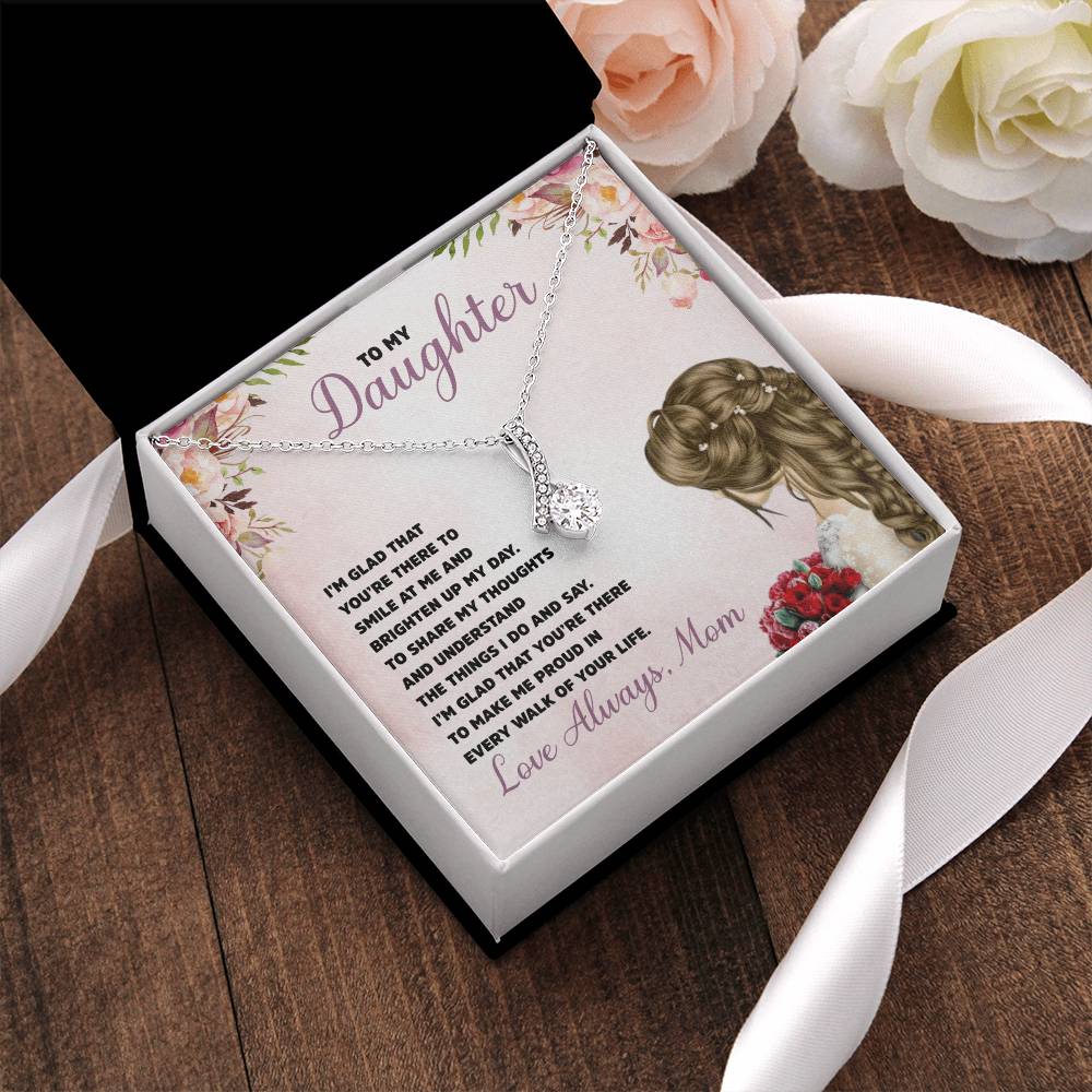 Mom To Daughter - Necklace Gift Alluring Beauty Necklace