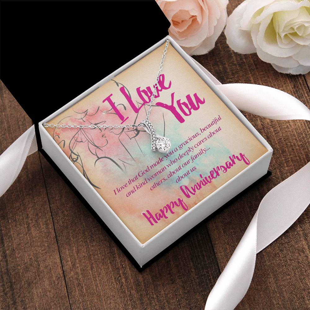 Beautiful And Kind Happy Anniversary Alluring Beauty Necklace