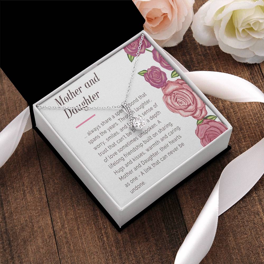 Mother & Daughter Necklace Mom Gift Mother Jewelry Daughter Gift Mothers Day Daughter Birthday Gift From Mom Alluring Beauty Necklace