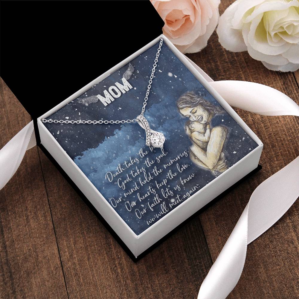 Mom Remembrance Necklace Alluring Beauty Necklace