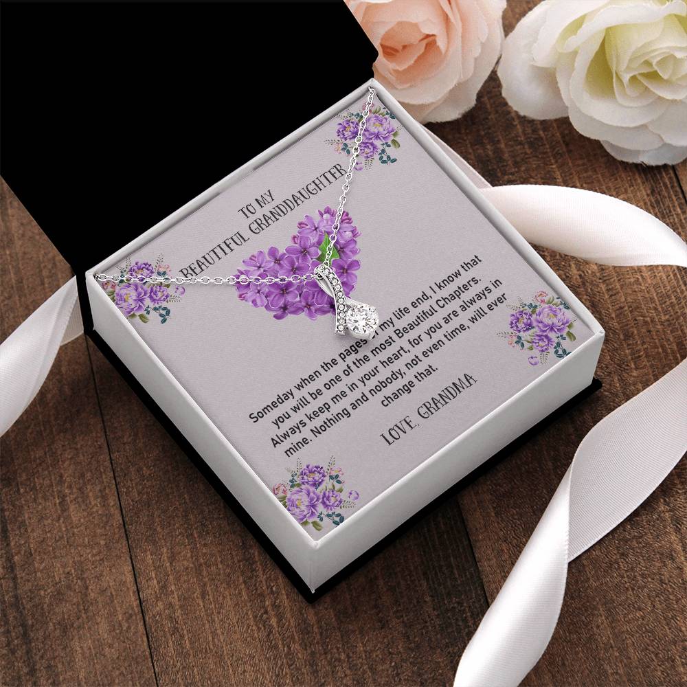 The Most Beautiful Chapters - Best Gift For Granddaughter 1 Alluring Beauty Necklace