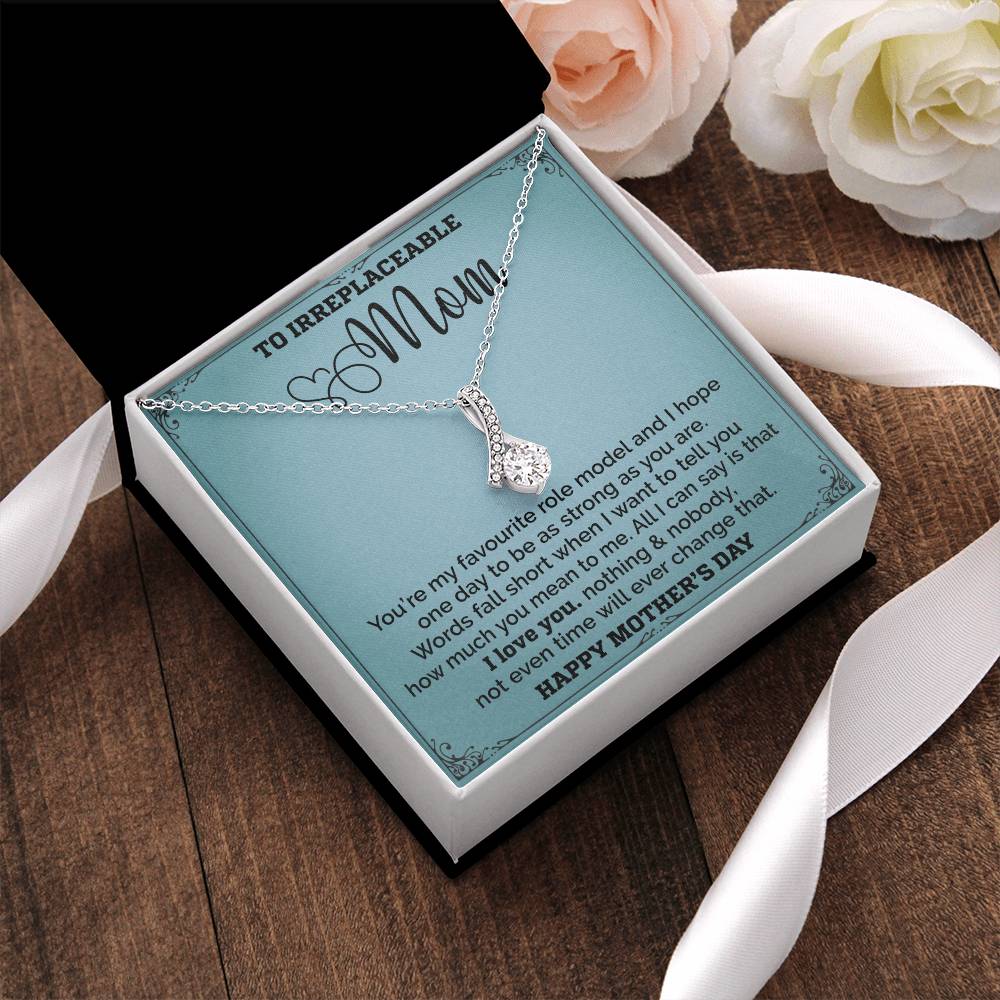 Mom Is My Favourite Role Modle -  Alluring Beauty Necklace - Mothers Day Alluring Beauty Necklace