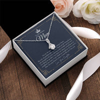 To My Badass Mom Necklace  Badass Mom Gift  Mother’S Day Gift  Birthday Gift  Gift From Daughter On Wedding Day 1 Alluring Beauty Necklace