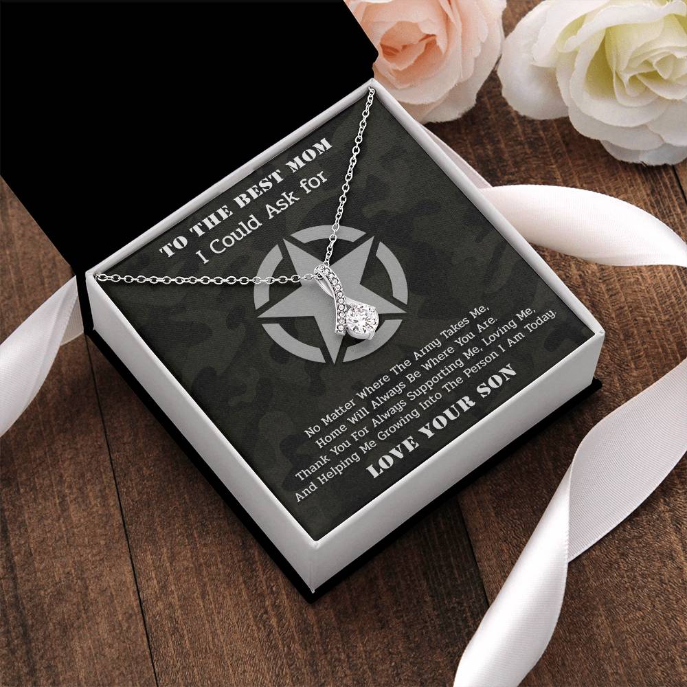 The Best Army Mom - Alluring Necklace Alluring Beauty Necklace