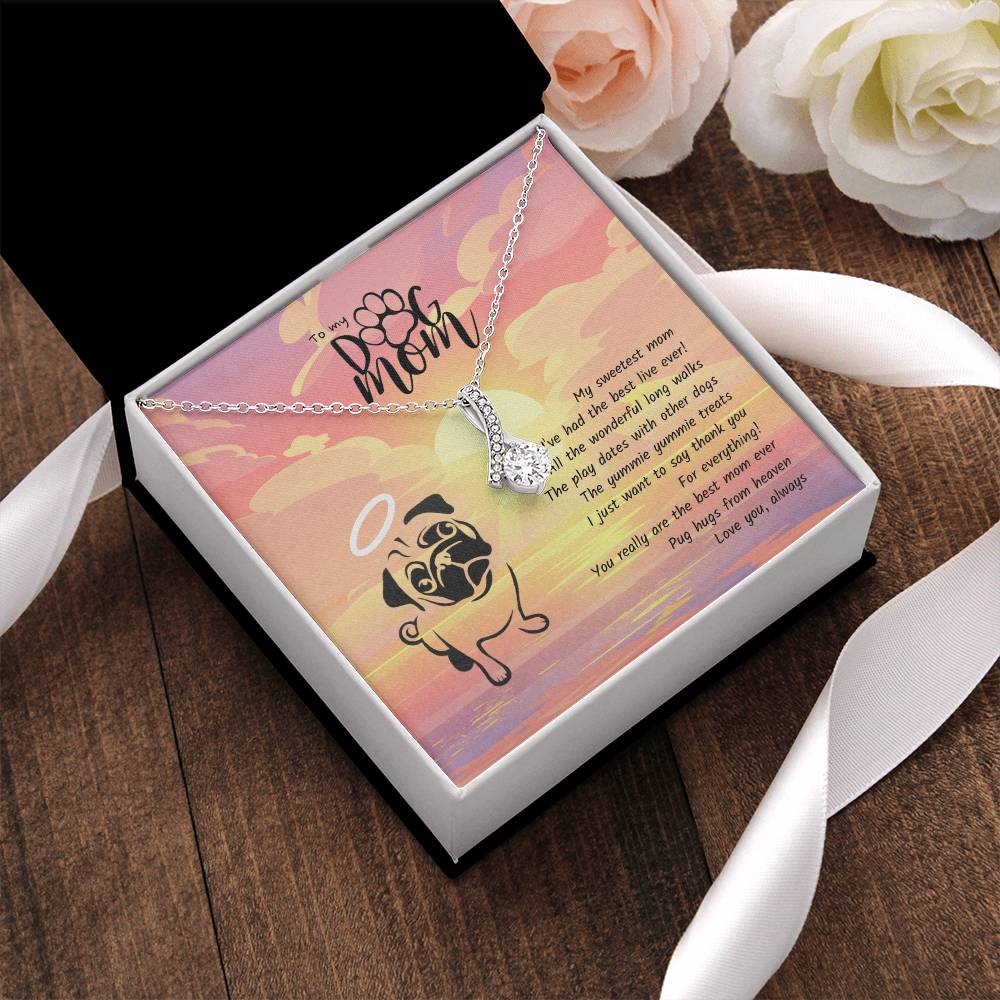 Pug Hugs From Heaven Alluring Beauty Necklace