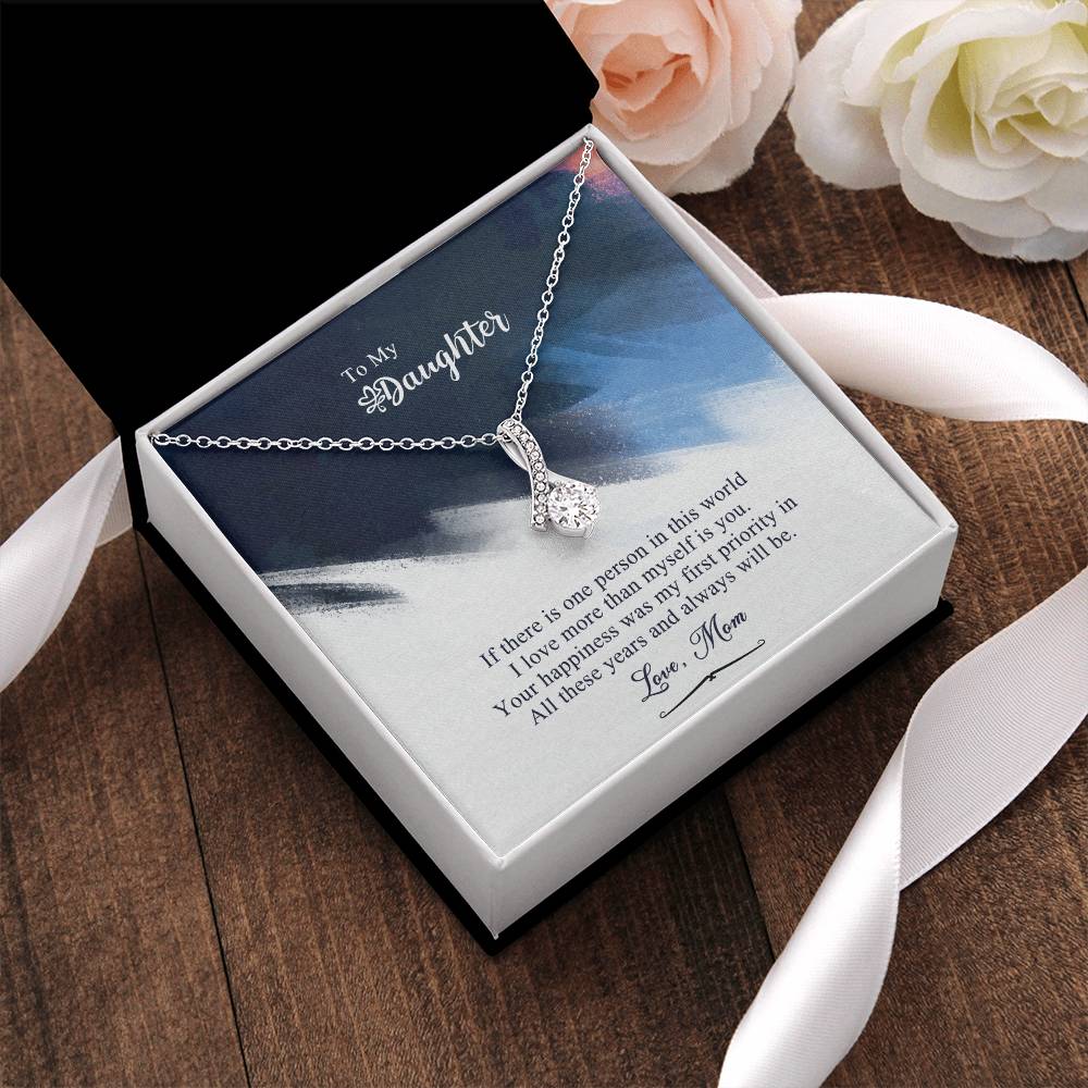 Mom To Daughter Alluring Beauty Necklace Gift -  Daughter Birthday Gift Daughter Jewelry Daughter Necklace Mom To Daughter 1 Alluring Beauty Necklace