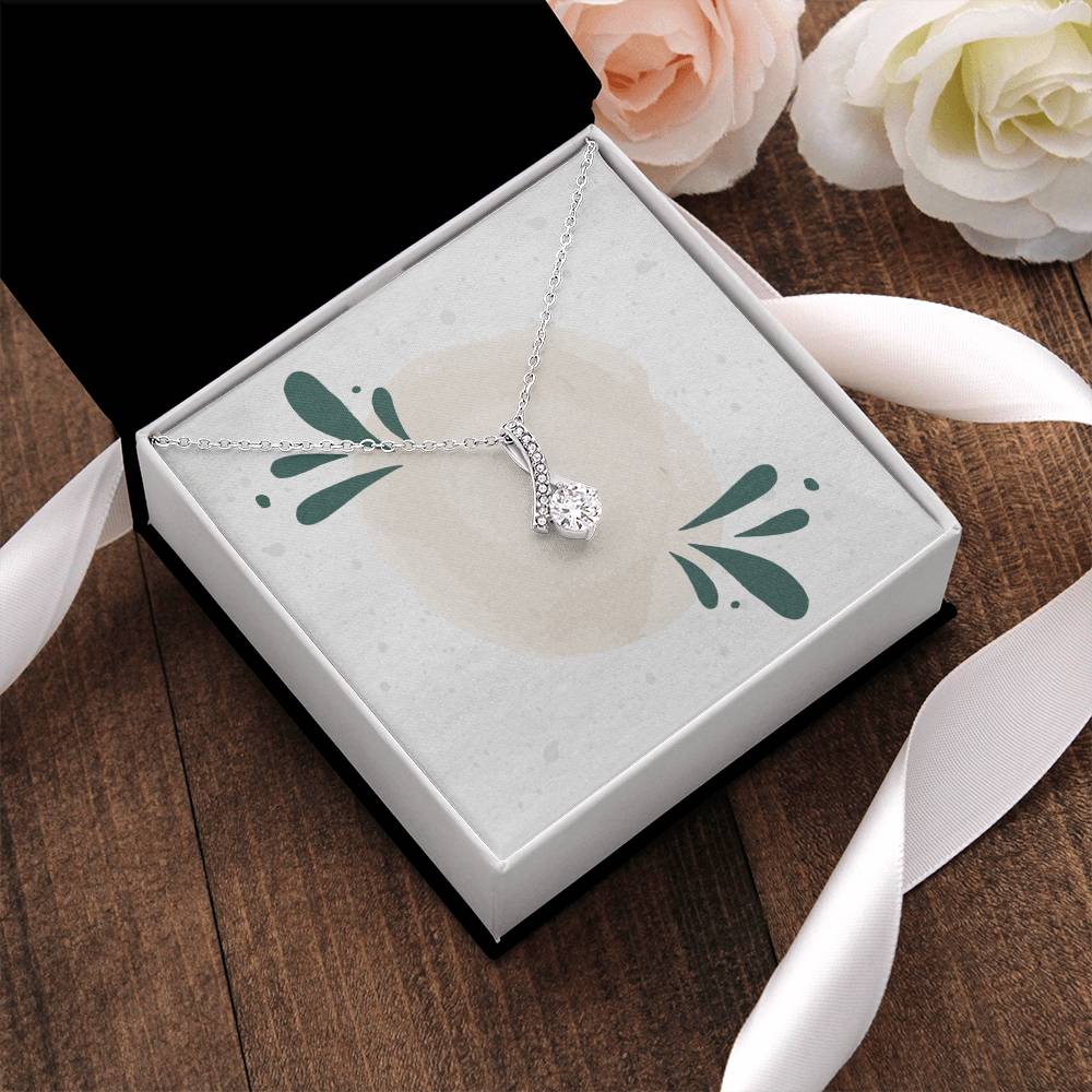 Ribbon Necklace Alluring Beauty Necklace