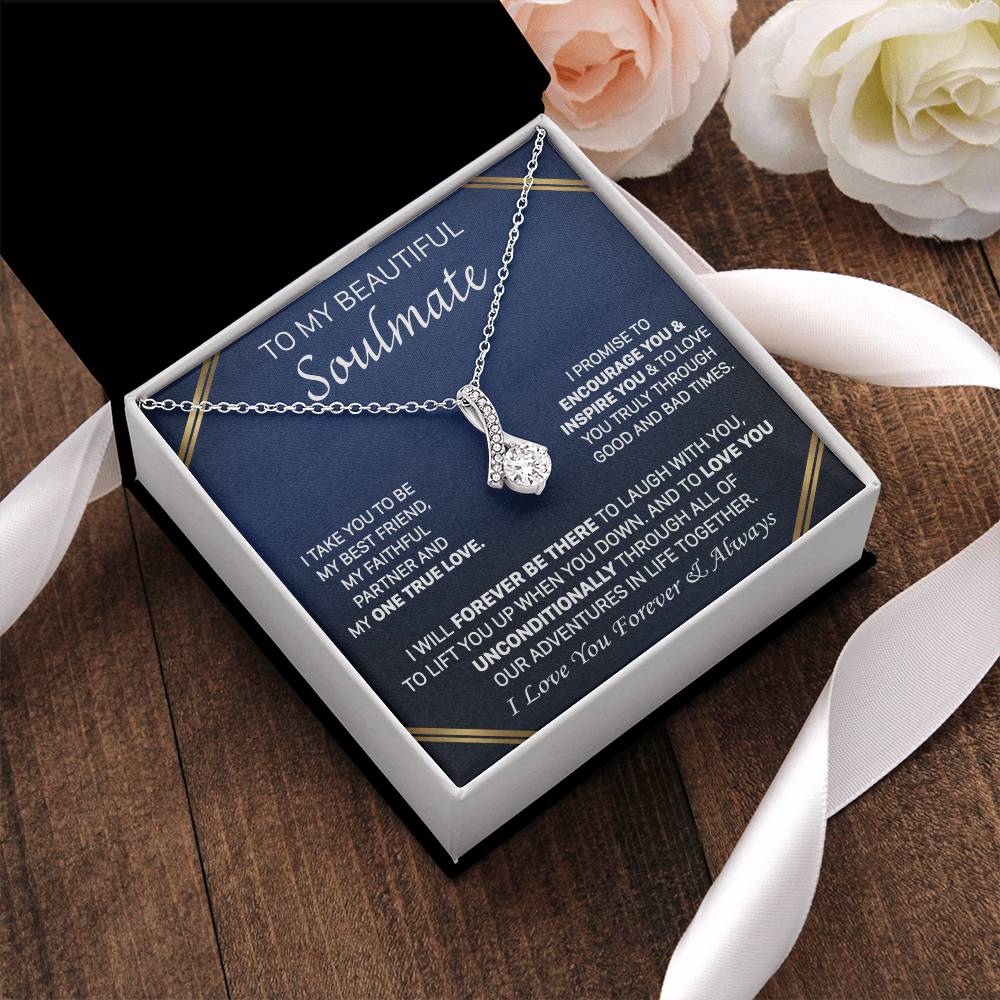 Gift For Your Soulmate - Love You Unconditionally - Alluring Alluring Beauty Necklace