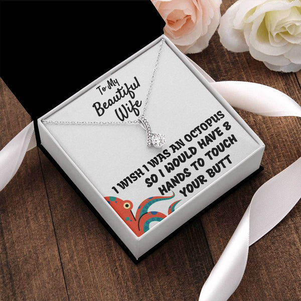 To My Beautiful Wife - Stunning Necklace Alluring Beauty Necklace