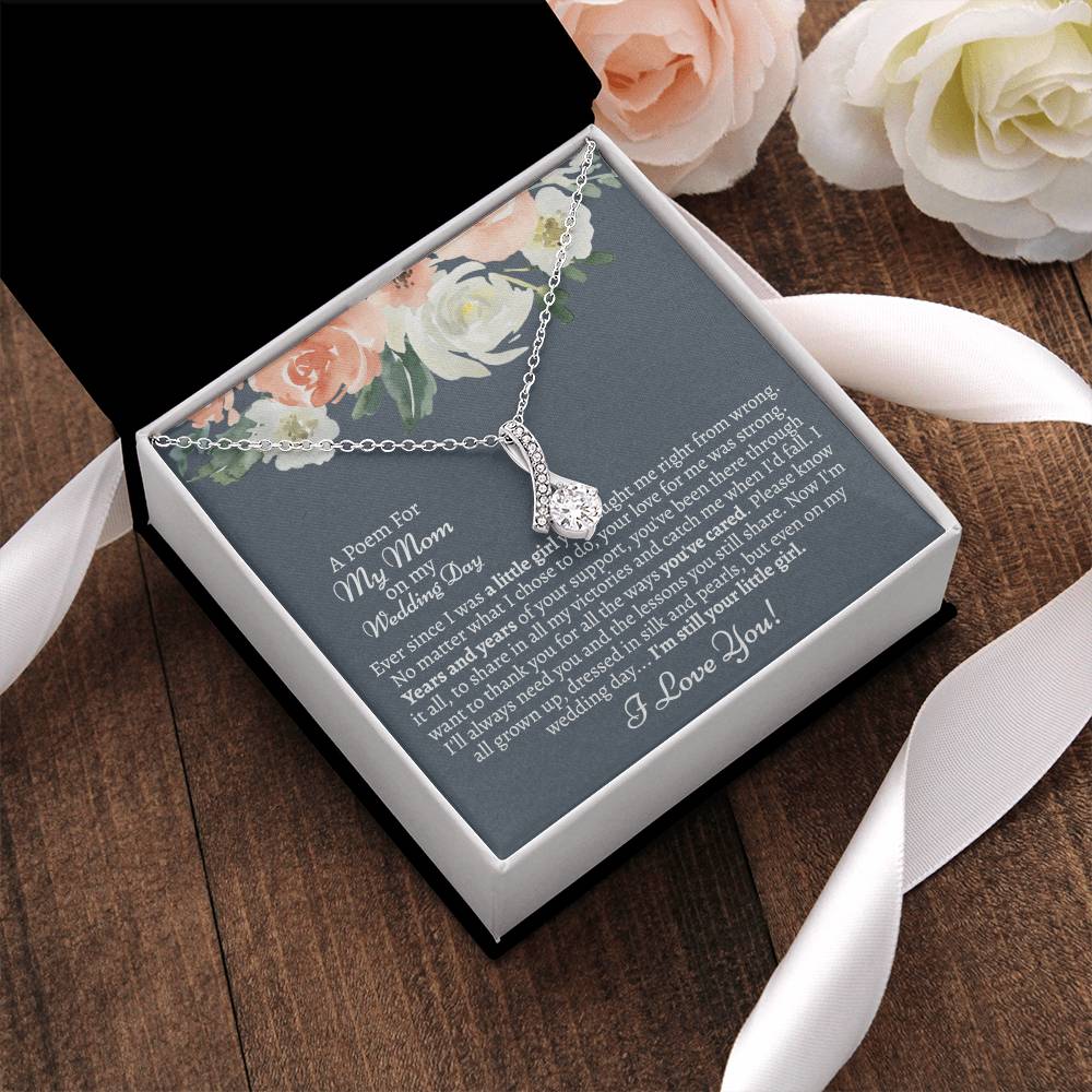 Mom Poem From Bride Alluring Beauty Necklace Alluring Beauty Necklace