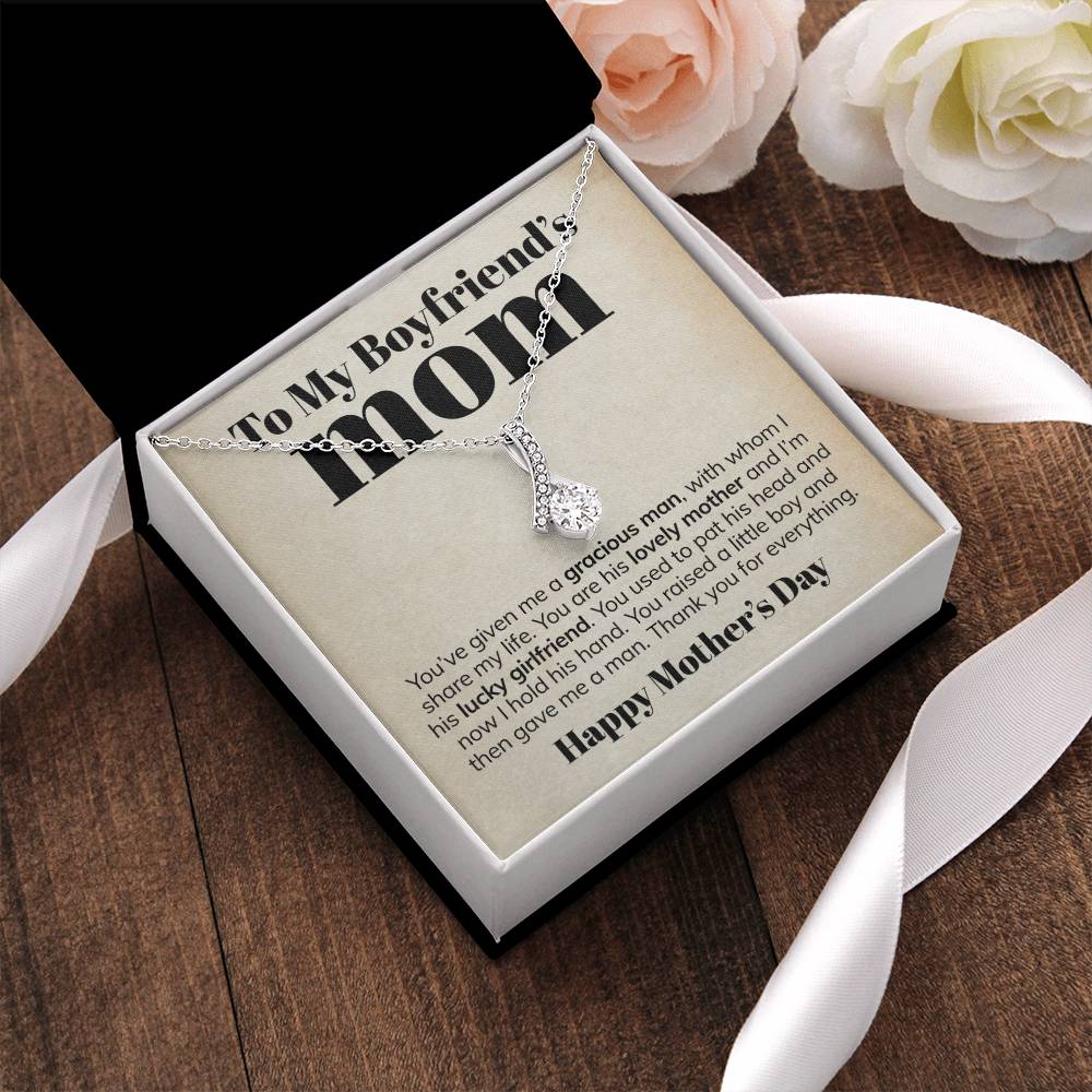 To My Boyfriend's Mom - Thank You - Alluring Necklace Alluring Beauty Necklace