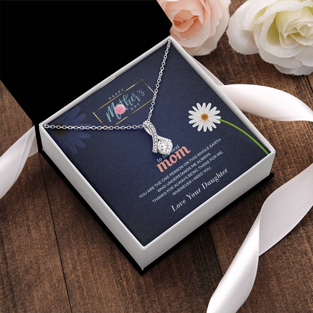 To My Amazing Mom Gift Alluring Beauty Necklace Chain For Mother Day Mommy Mama Alluring Beauty Necklace