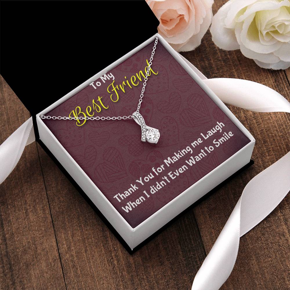 To My Best Friend Thank You Alluring Beauty Necklace
