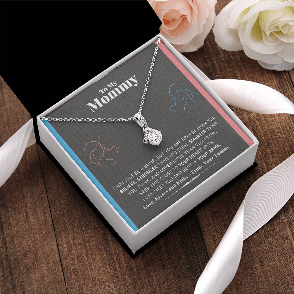 Mommy Necklace New Mom Mother's Day Gift First Time Mom Gift New Mom Gift Jewelry Gift For New Mom Necklace New Mommy Baby Shower Gift Alluring Beauty Necklace