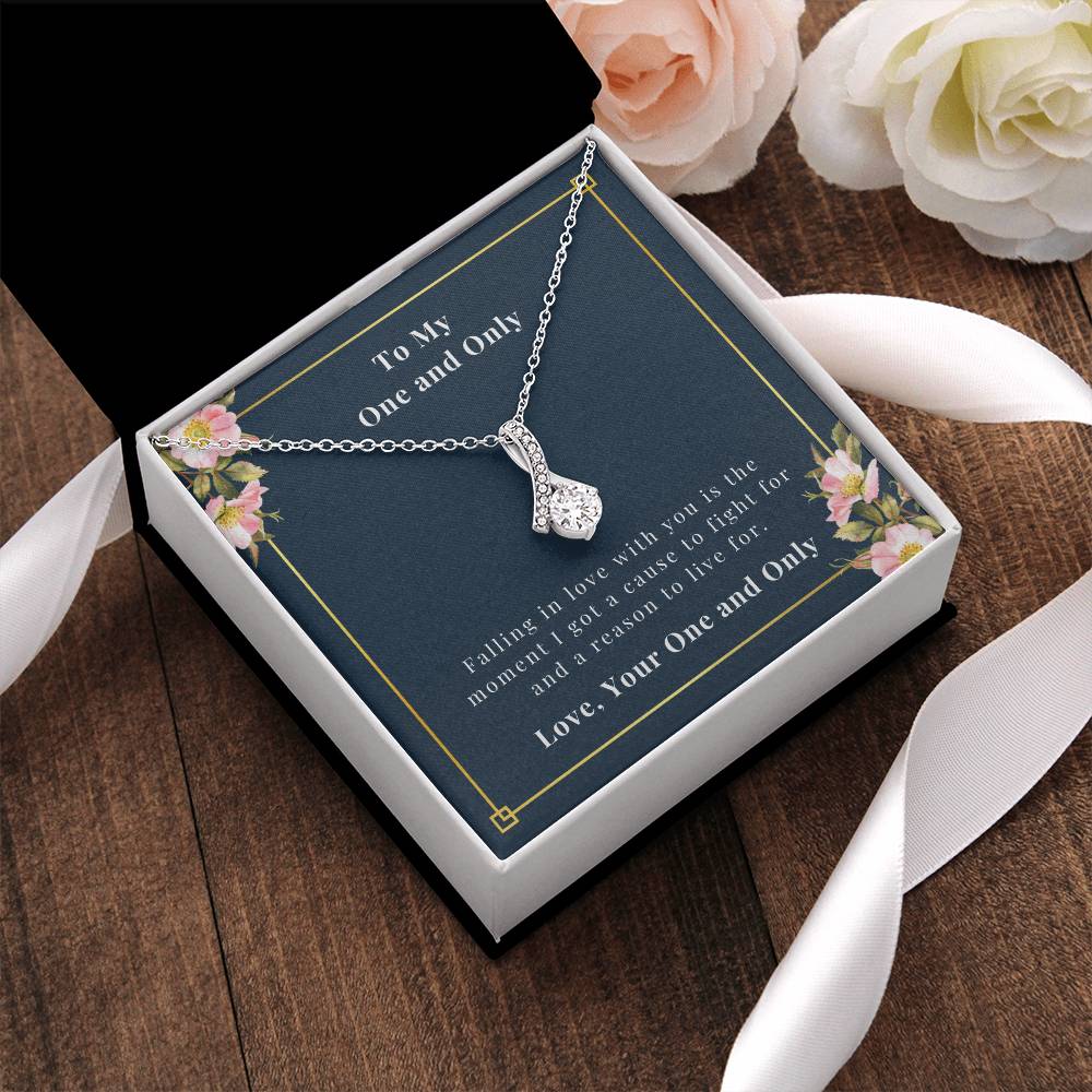 Ribbon Necklace - To My One And Only Alluring Beauty Necklace