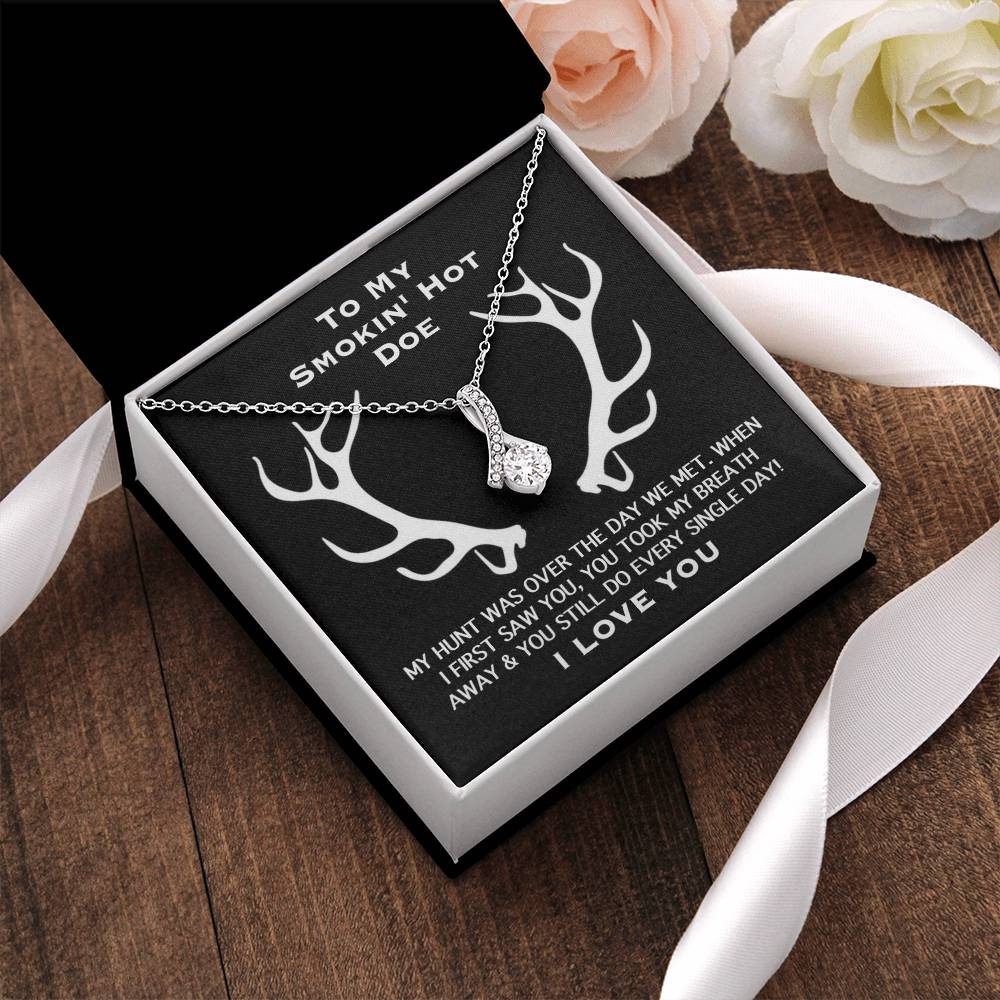 Smokin' Hot Doe Hunt Is Over Necklace Alluring Beauty Necklace