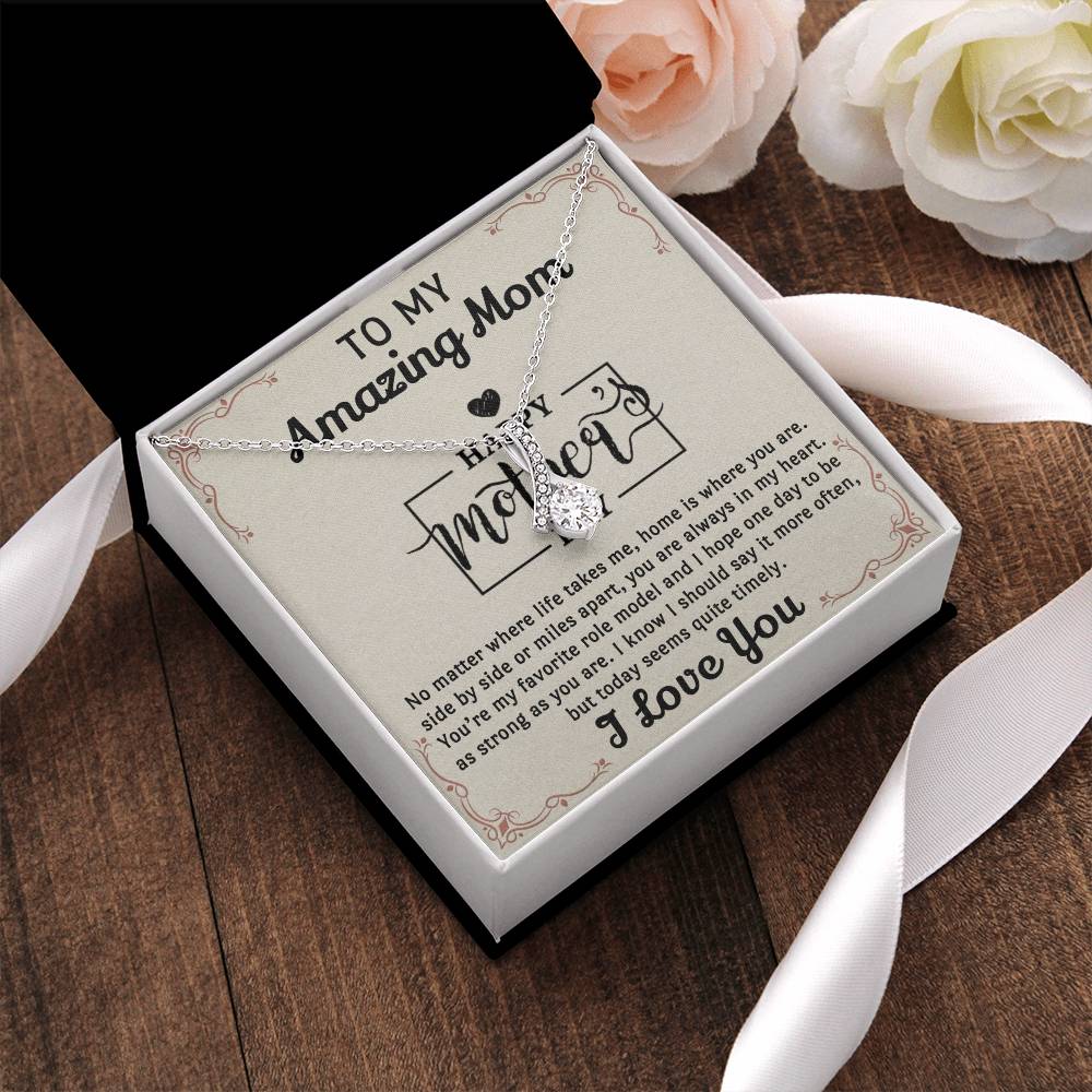 Mom Is My Favourite Role Modle -  Alluring Beauty Necklace - Mothers Day 1 Alluring Beauty Necklace